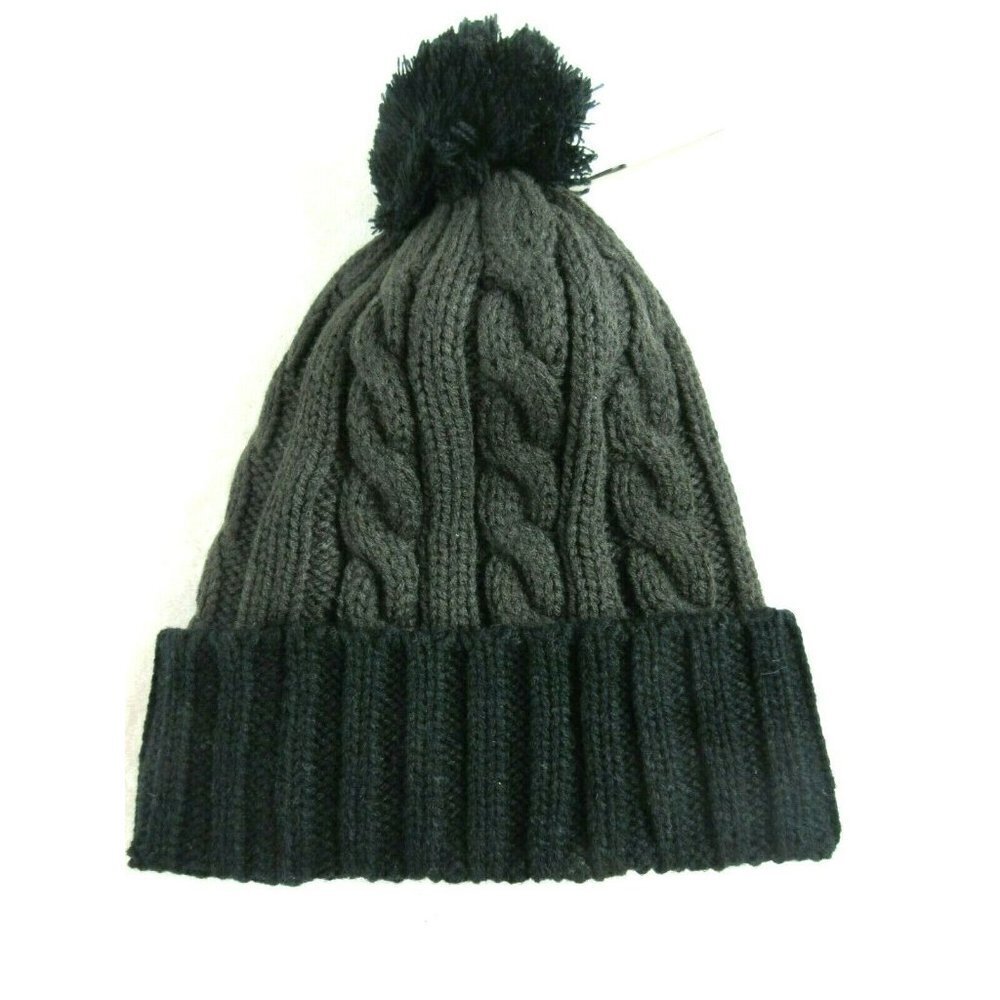COPY - Levi's Strauss Cuff Beanie Fleece Lined Charcoal Grey Black OSFA NWT Sup… - Picture 2 of 3